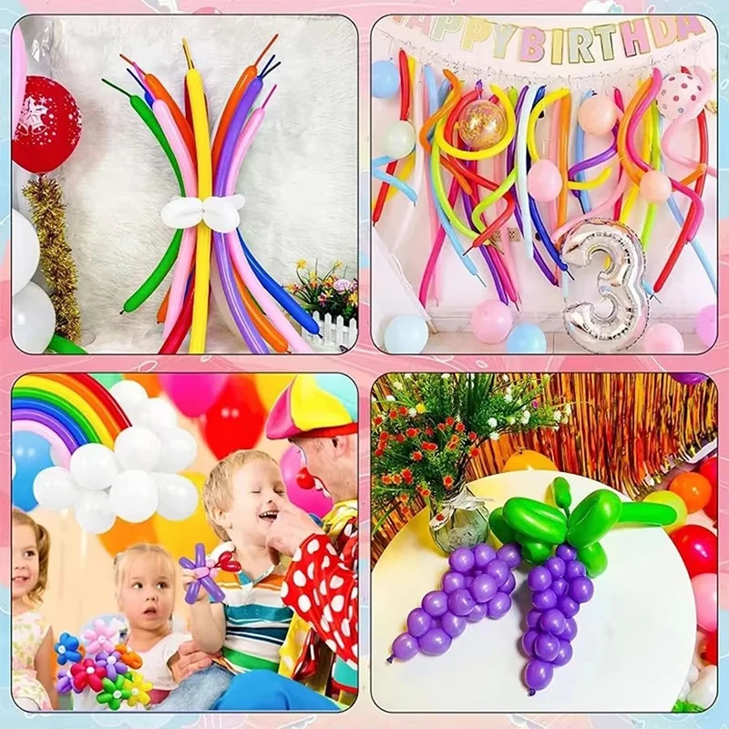 50~200pcs Spiral Balloons Colo - Balloon Pump Hand review and price