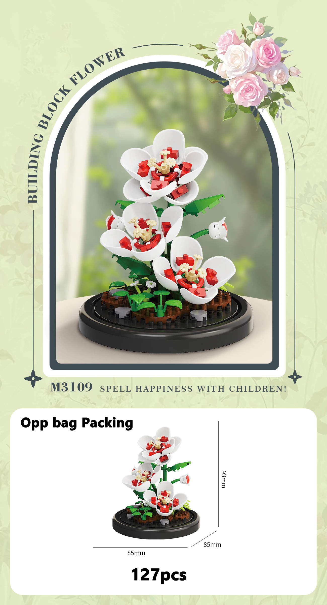 Eeuwige Bloemboeket Bonsai Potplant Micro Bouwstenen Model Woondecoratie Puzzel Speelgoed Kinderen Verjaardag Kerstcadeaus - afbeelding 1