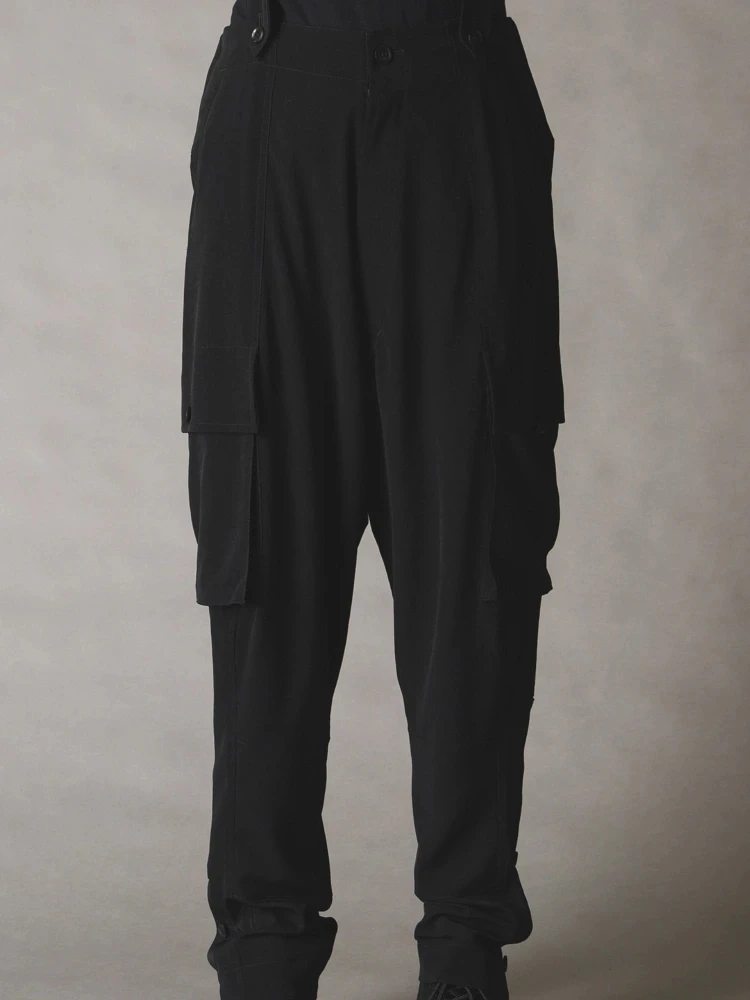 27-46 2025 Nova Roupa Masculina e Feminina Estilo Unissex Calças com Alças Personalizadas Tamanhos Grandes Fantasias de Cantores