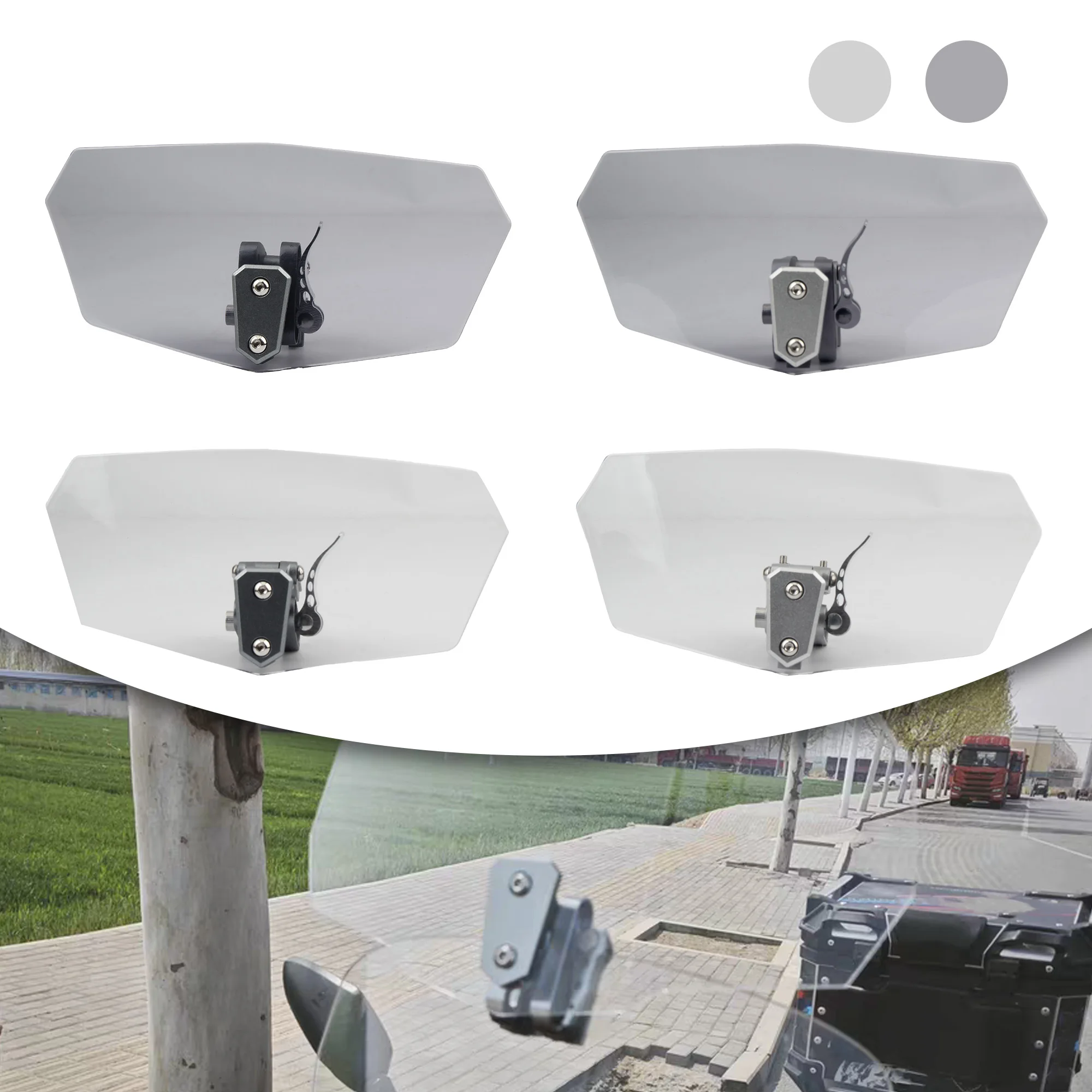 Motorcycle Universal Modified Heightened Windshield Installed For Honda Yamaha Suzuki Kawasaki Windshield Extension Accessories
