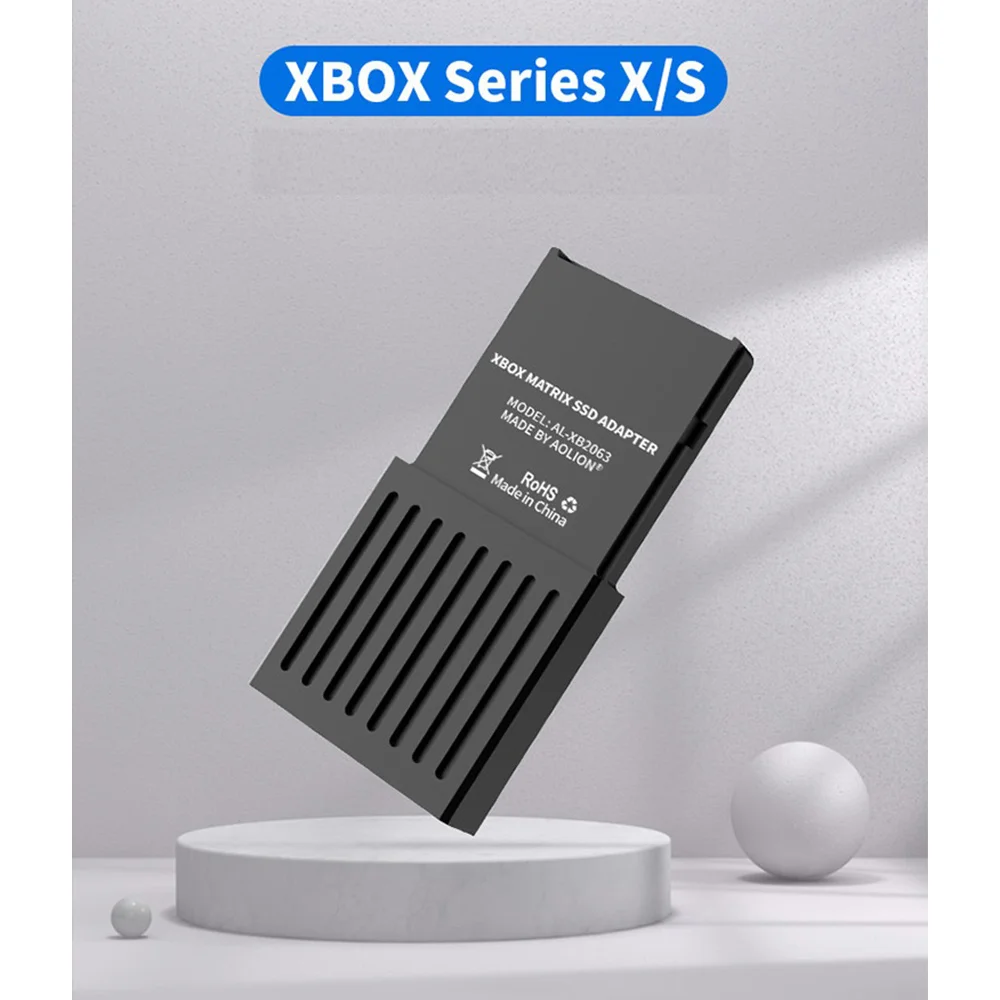 External Hard Drive Conversion Box for Xbox Series X/S Host M.2 Hard Drive Expansion Card Box for CHSN530 1TB Hard Disk