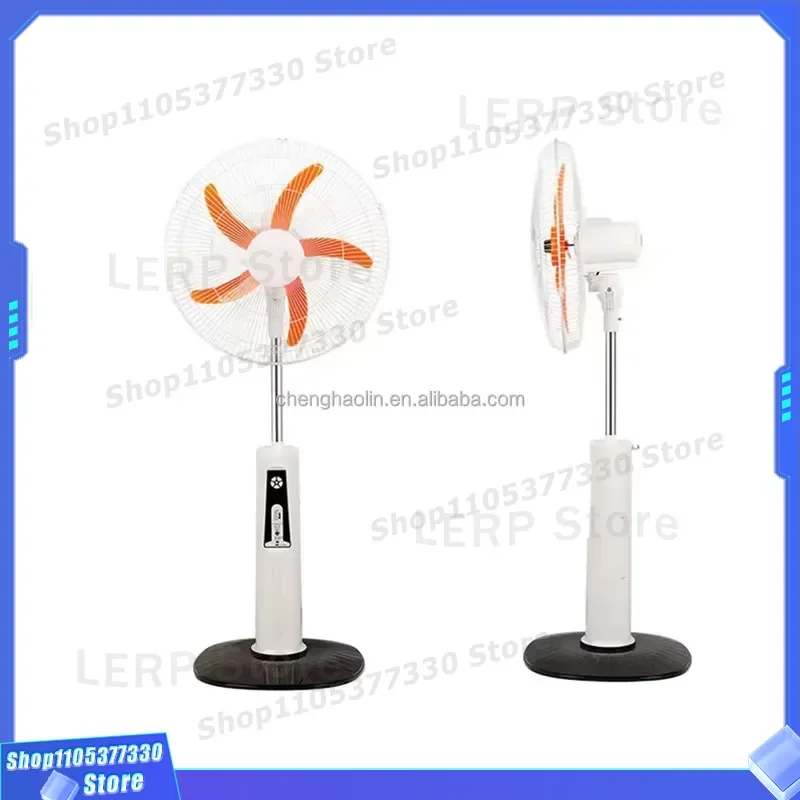 18 Inch Solar Electric Cooling Fan With Remote Control Brushless Motor 20W Panel Battery USB C Charging Multi Speed Timer