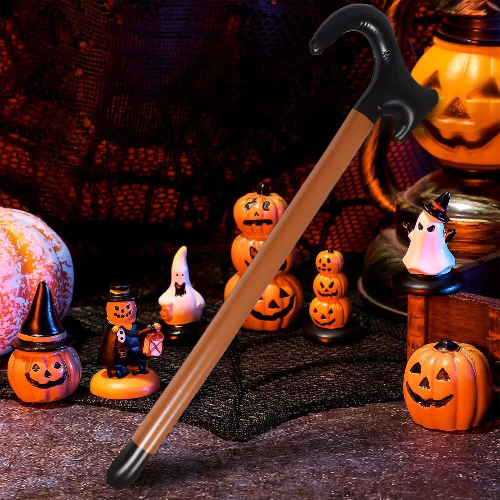 Cana inflável velho traje prop leve portátil avô vestido dias de eventos escolares cana inflável crianças