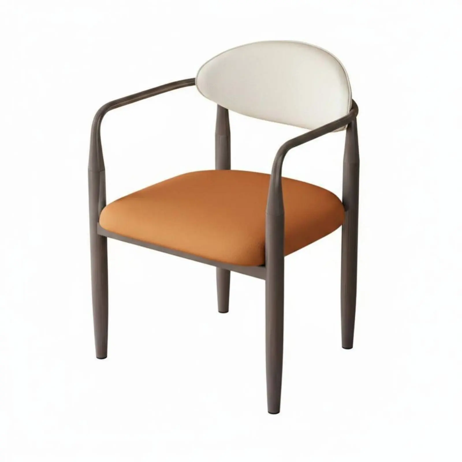 

Scalloped rear Chair Light Luxury aesthetic Upholstered Seat Modern Design Floor Protectors for Adults, Homeowners