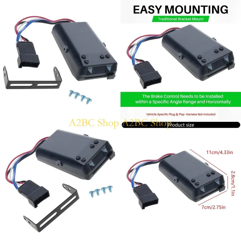 A2BC Global Trailer Brake Manager Public address Axles Auto Transducer Modifiable Braking