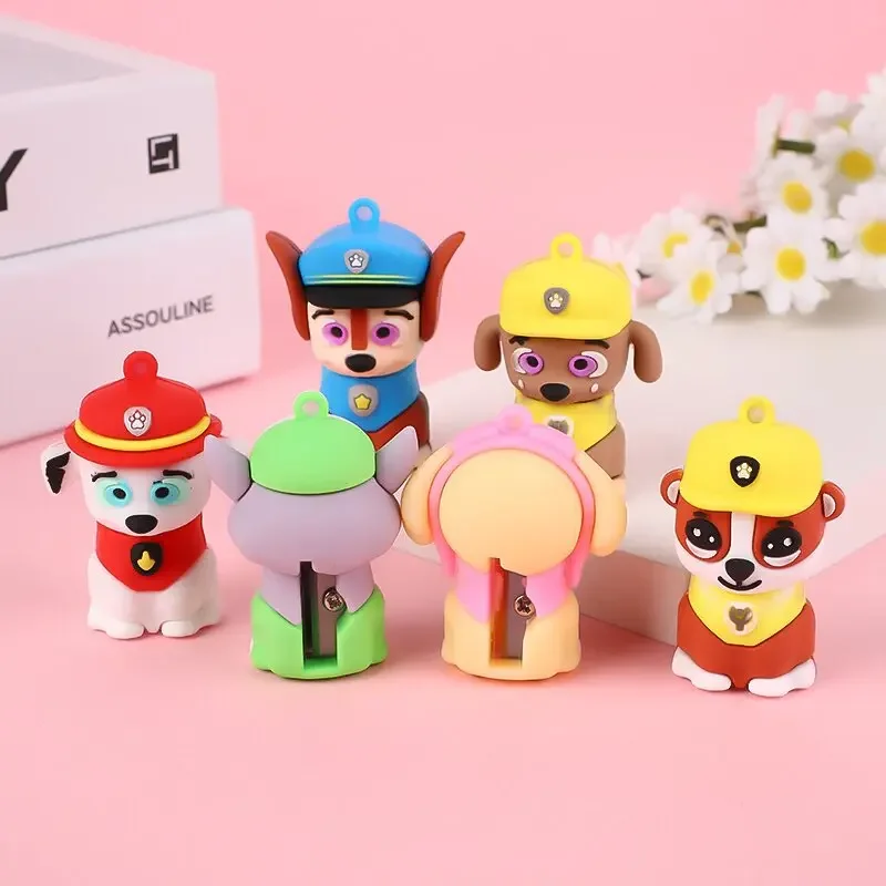 Paw Patrol PVC Pencil Sharpener for Students Anime Cartoon Cute Mini Pen Knife Boys Girls New Semester Necessary School Supplies