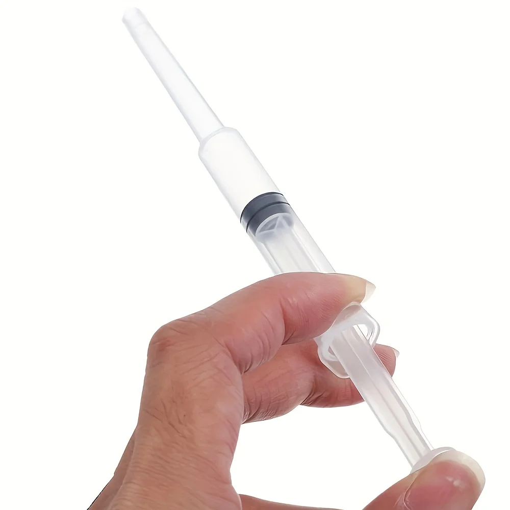 10 Pack 5ml Plastic Gel Applicator Syringe for Adults Enema Nose and Ear Wash, Liquid - for Personal Care, Liquid Measurement