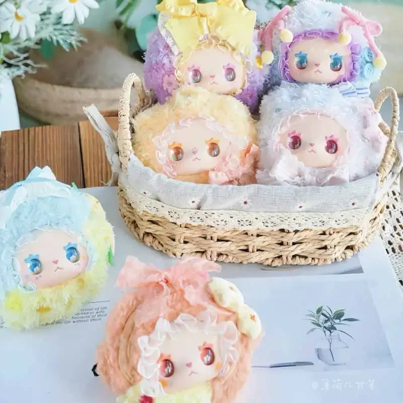 Mooie Emma Flower Sea Series pluche vinyl blinde doos schattig mode speelgoed kant ontwerp pop tas hanger meisje prachtige mysterie cadeau