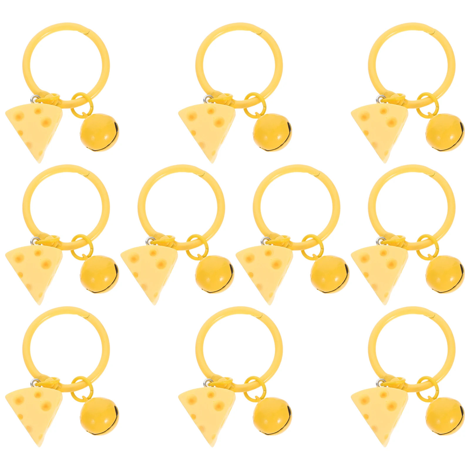 

Cheese Keychain Bell Bag Pendant for s Charm Purse Keyring Mini Handbag Backpack Keychains