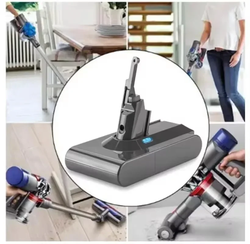 21,6 V, 38 000 mAh, Náhradní baterie pro vysavač Dyson V8 Absolute Cord Free, baterie pro ruční vysavač, 100% nová - náhled 5