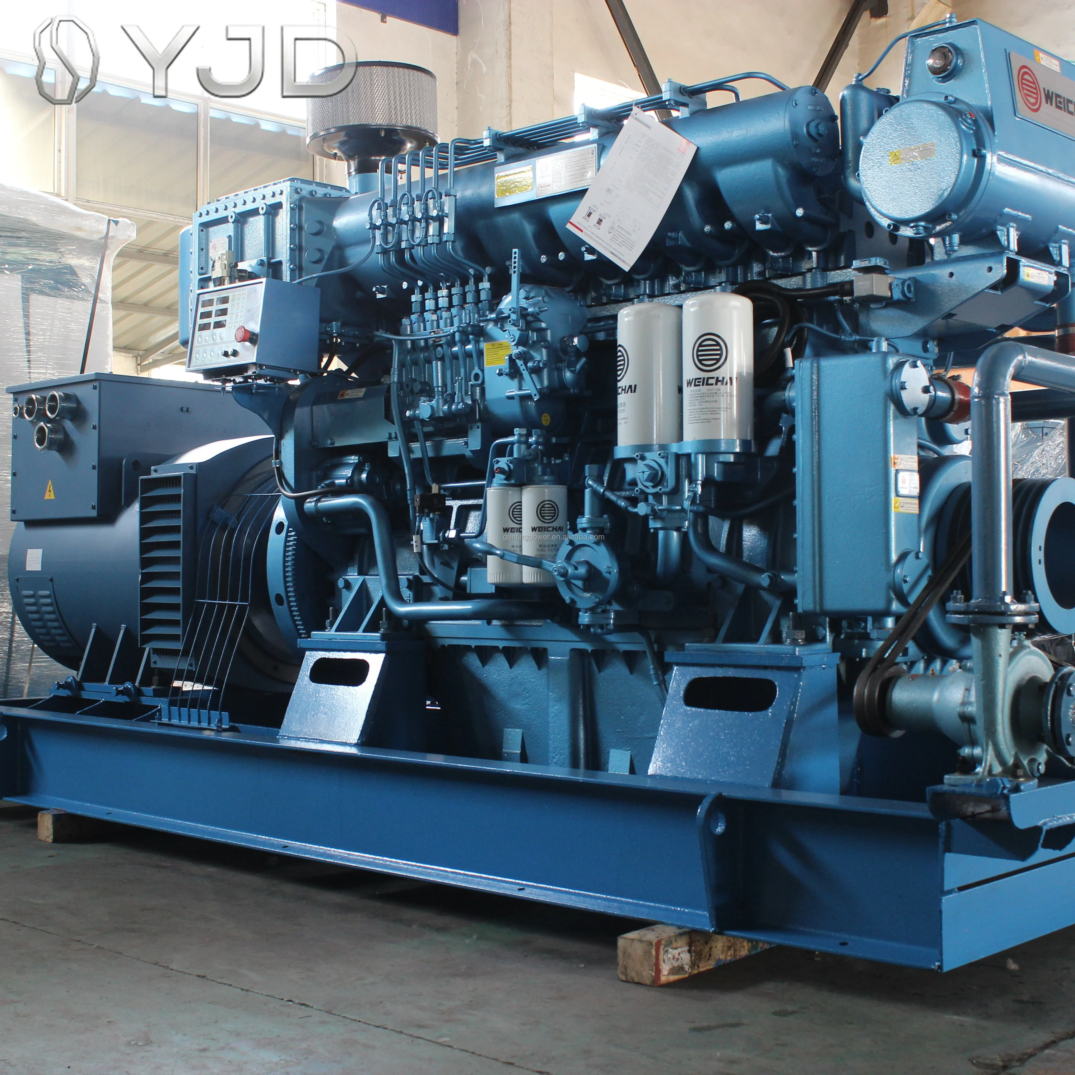 Factory Sale Genting GT-580GF 725KVA/580KW Auto Start Open Frame Diesel Generator 1800 RPM KT38-GA Engine 95% Efficiency 50/60Hz