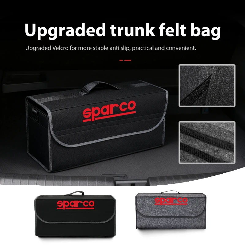Per Sparco Borsa portaoggetti per bagagliaio di un'auto Contenitori per auto riordinati di grande capacità
