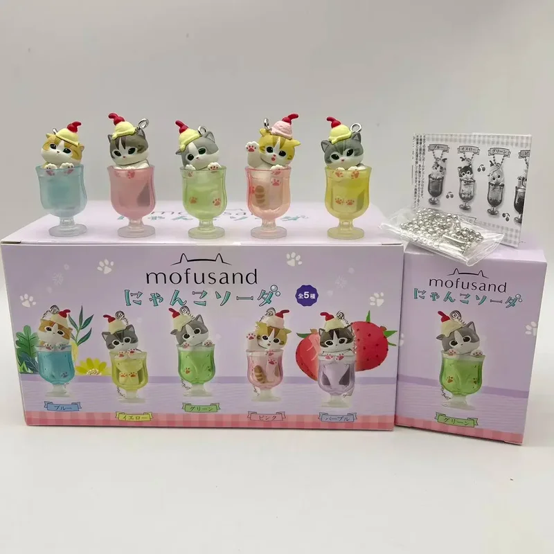 

Mufosand мороженое кошка слепая коробка 5 шт. Kawaii десертный брелок набор милый аниме фигурка Коллекционная подвеска детские игрушки подарки на день рождения