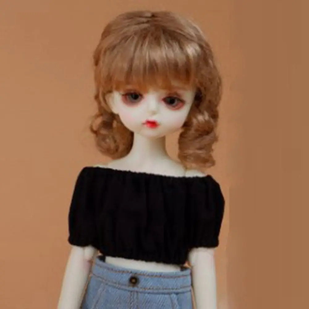 Mode Schulter elastische Falten Hemd süße lässige Prinzessin vielseitige tägliche Tops Mini für 1/4 1/6 BJD 30/45 cm Puppe