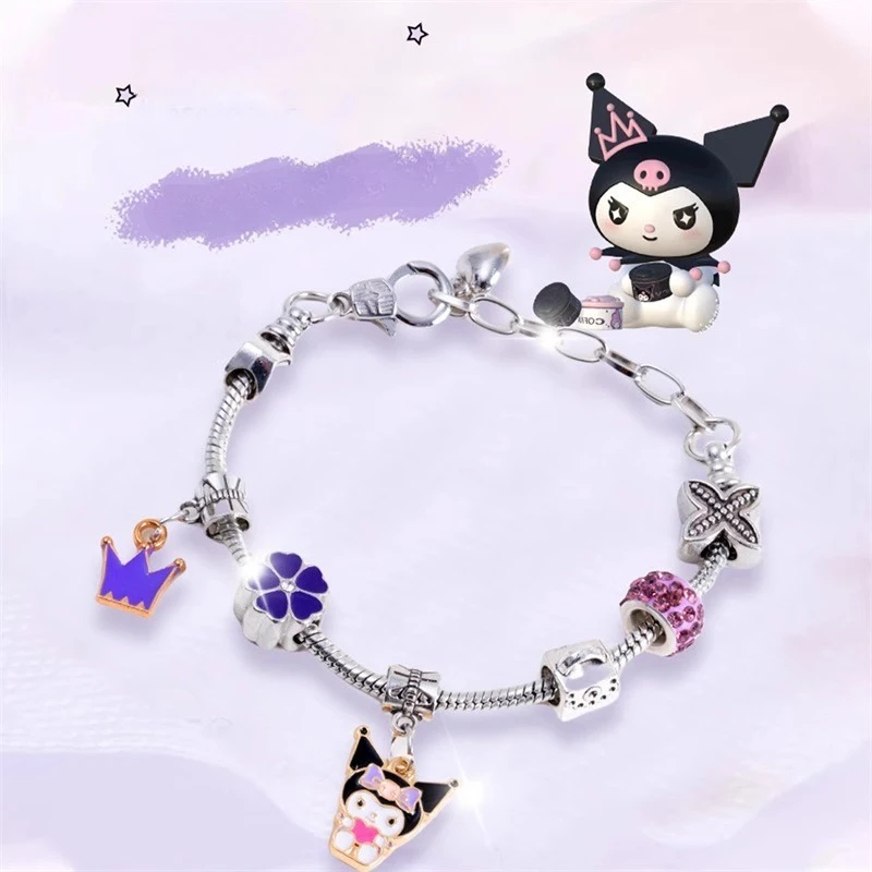 

Miniso Sanrio Alloy Bracelet Beaded Handmade Bracelet Kulomi Hot Jewelry Gift