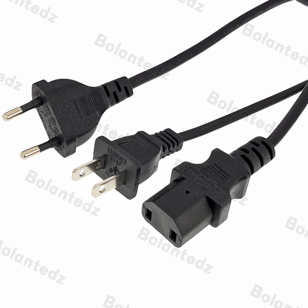 Universal 2Prong Stecker Auf IEC320 C17 Weibliche Adapter AC Power Kabel Für PS4 Pro EU/Us Standard Netzteil ladekabel