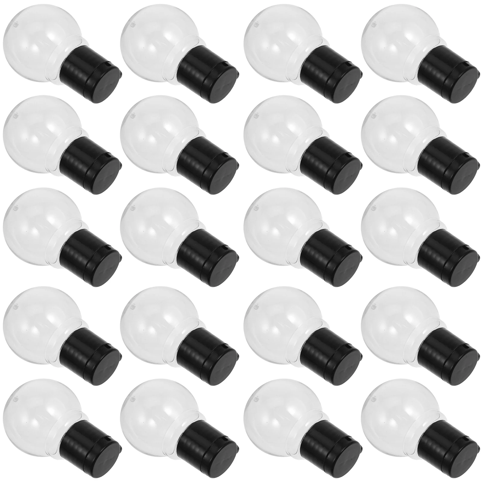 

20pcs Christmas Decoration LED Globe Bulbs Plastic ABS String Lights Replacement Shaped Hanging Pendant Empty Light Bulb