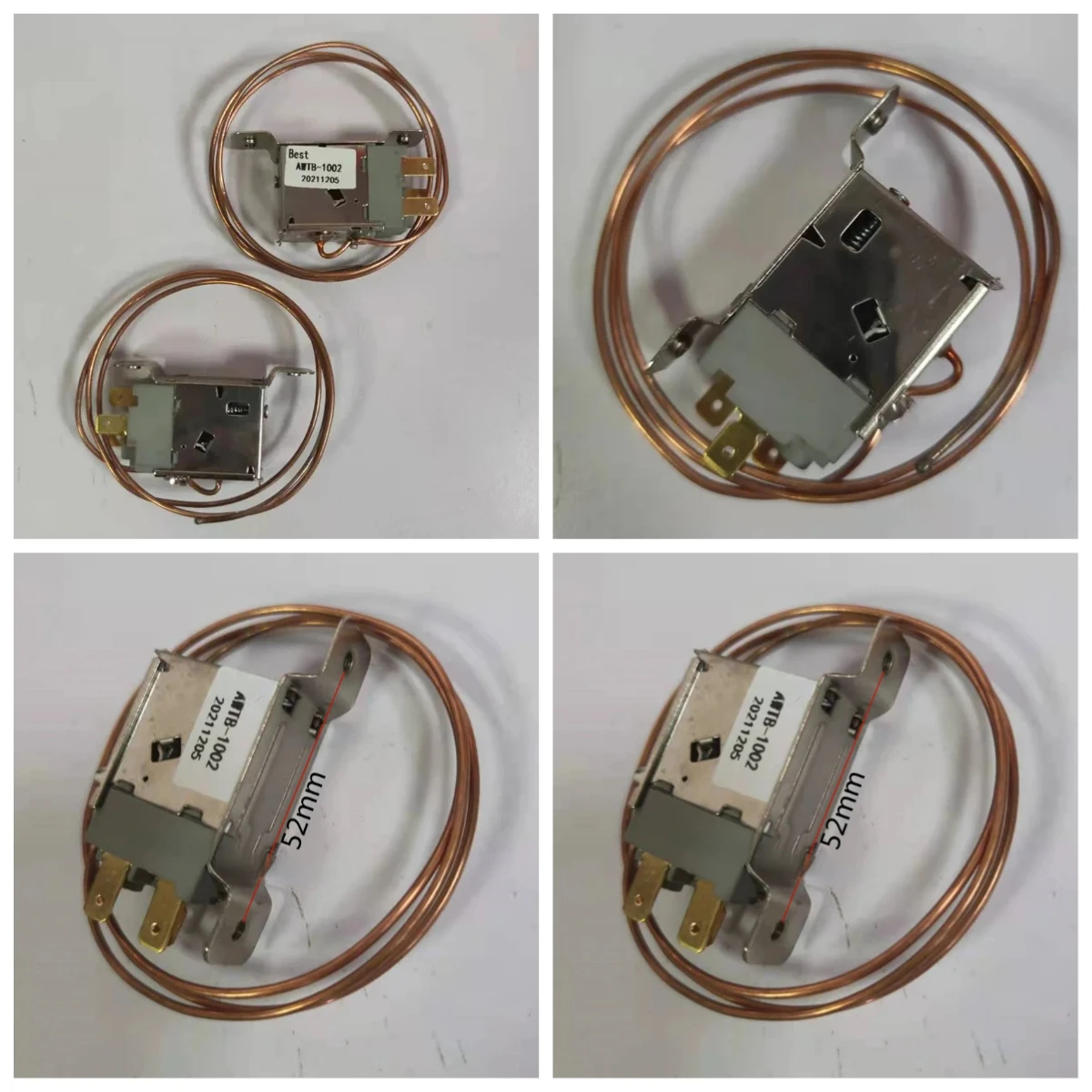 Thermostat  for air compressor dryer Best AWTB-1002 Cooling and drying machine fan thermostat with copper tube