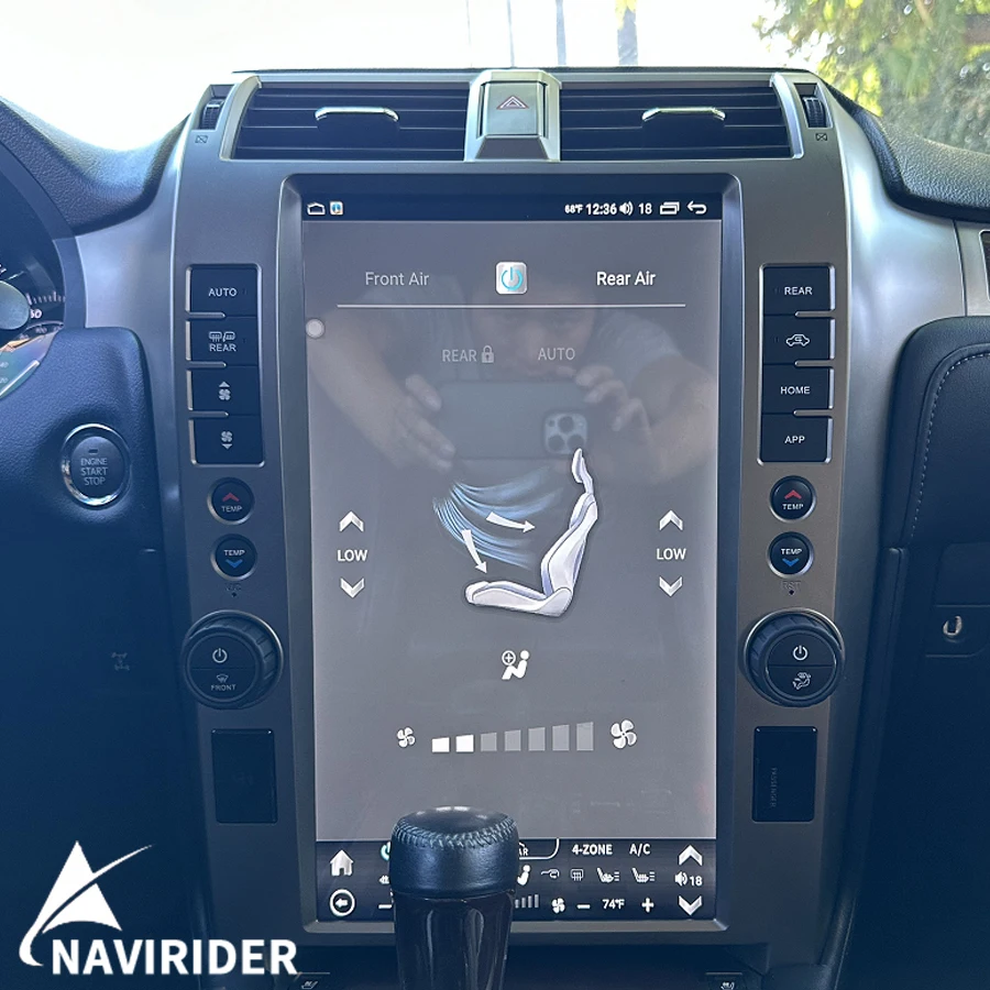 15.6inch Car Radio Android Vertical Screen For Lexus GX400/460 2010 - 2018 Stereo Multimedia Video Player GPS Carplay Head Unit