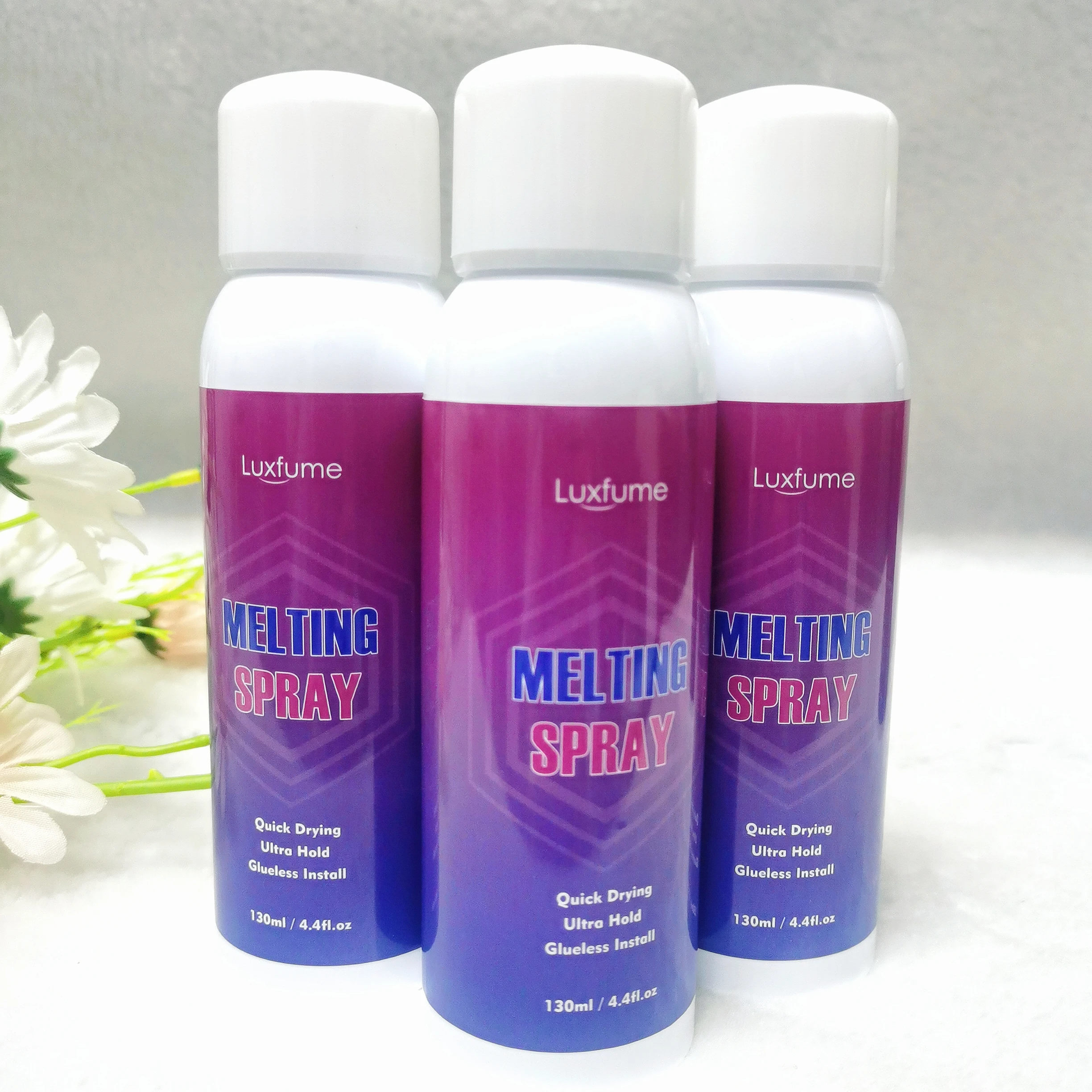 Melting Spray for Lace Wigs 130ML Spray for Wig Got 2b Spray Glue for Lace Front Hair Gel Accessories wig installation kit set