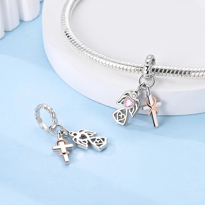 925 Sterling Silver Racing Chameleon Colorful Hummingbird Charm Pendant Fit Original Bracelet DIY Women Fashion Jewelry Gift