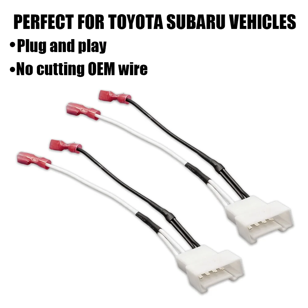 Car Front Dash Tweeter Speaker Harness for Toyota Tacoma for Subaru Forester Scion Xb IQ 4 Pin Audio Wire Plug Speaker Connector