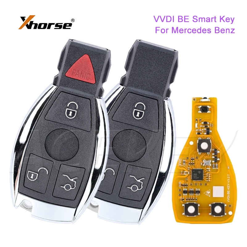 

Xhorse VVDI BE Key 315/433 МГц для Mercedes Benz W210 W221 W222 W211 W212 W203 W204 W205 Автомобильный смарт-брелок с дистанционным управлением 3/4 Bts