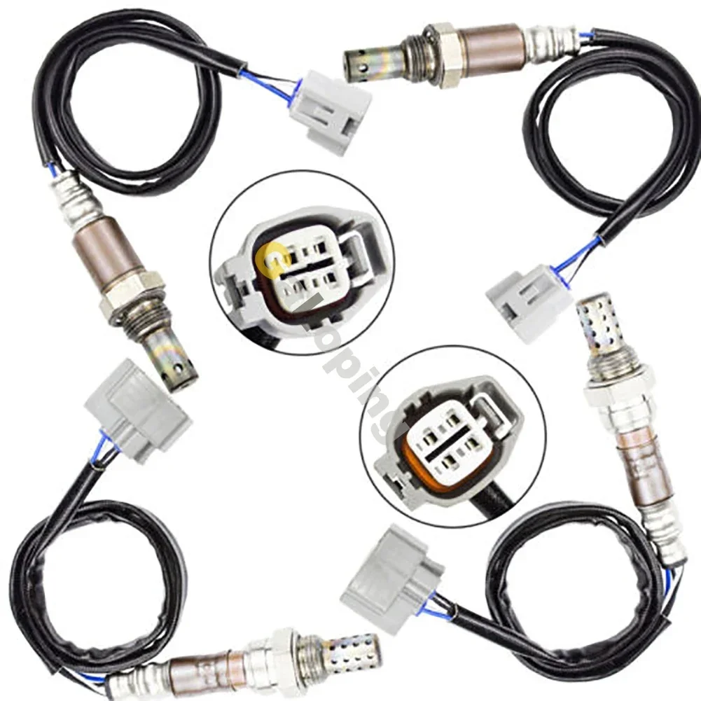 4X Oxygen O2 Sensor For 2004 2005 JAGUAR XJR XJ8 VANDEN PLAS 4.2L 03-05 S-TYPE 3.0L 4.2L Upstream Downstream 234-9030 234-4798