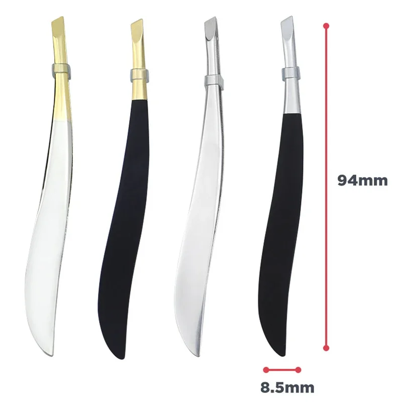 眉眉毛ピンセット 1Pc プロフェッショナルステンレス鋼脱毛アイクリップゴールド女性美容メイクツール