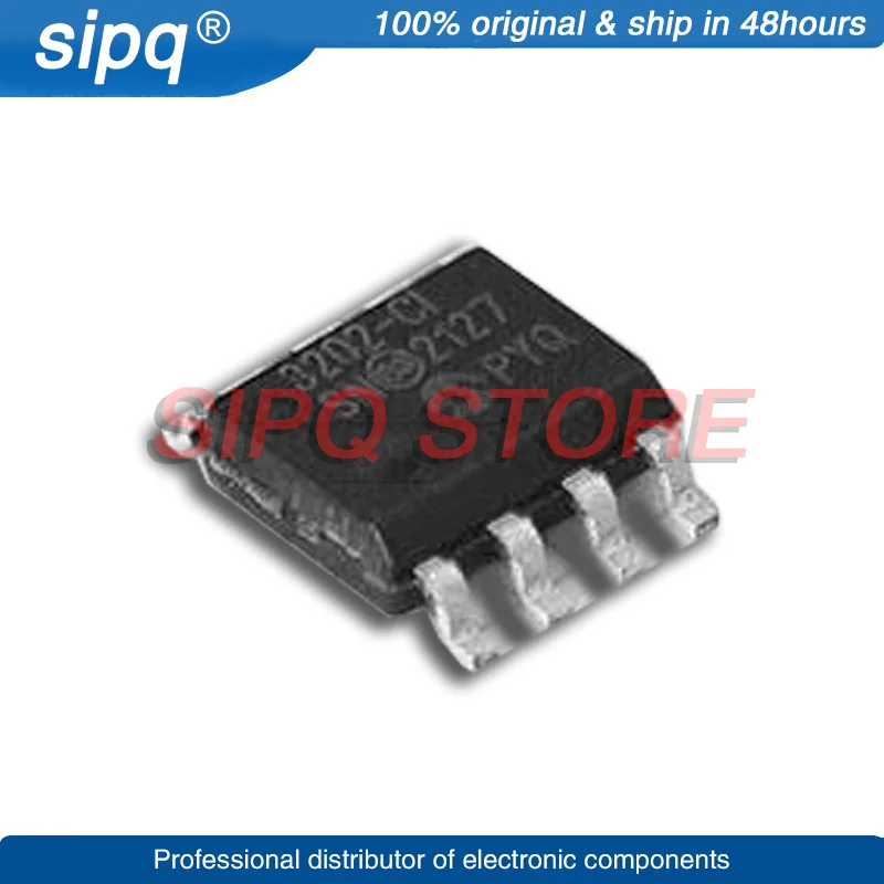 

10PCS/LOT MCP3202-CI/SN MCP3202 3202-CI 2.7V~5.5V 12 100kHz SPI SOP-8 Analog To Digital Converters (ADCs) New Original