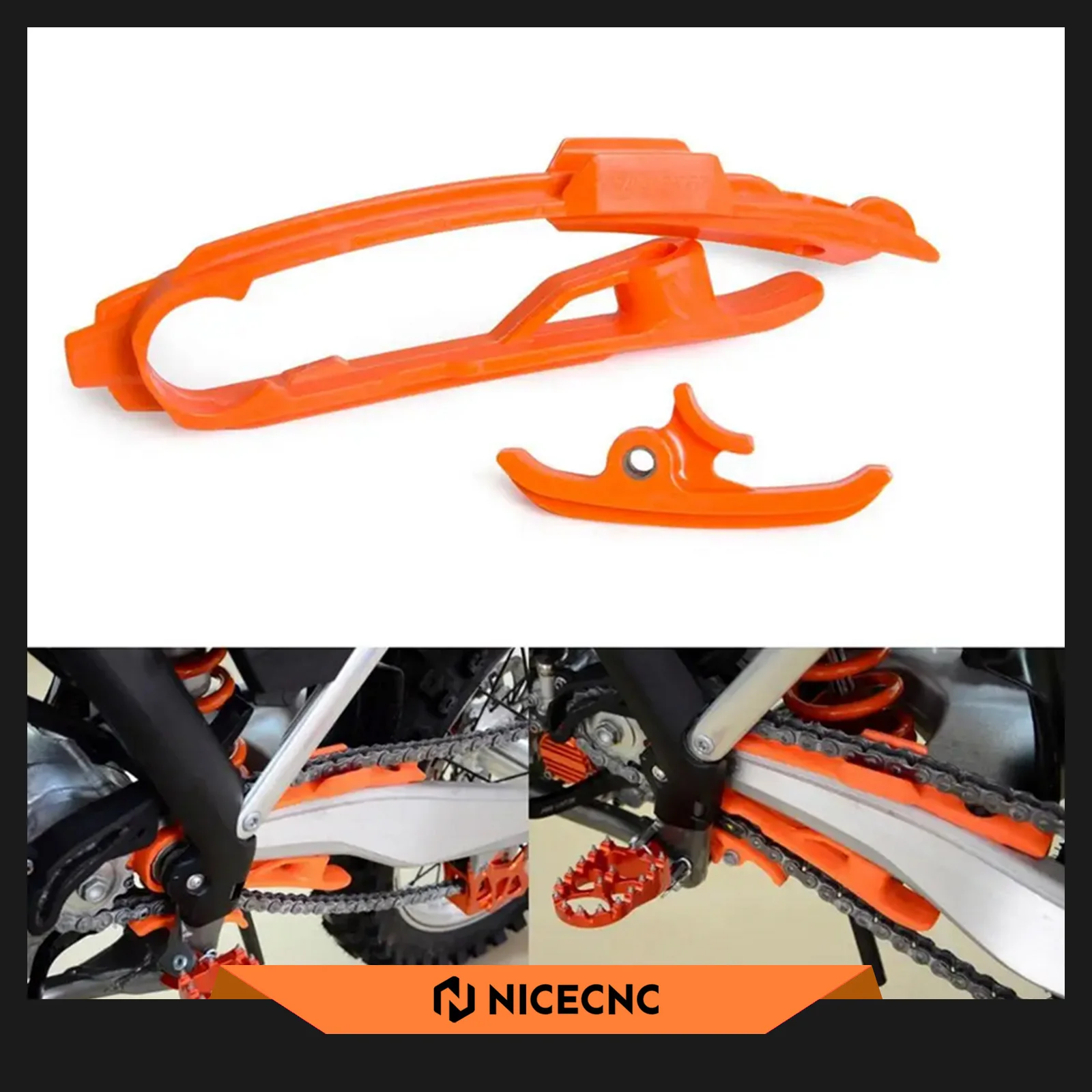 

For KTM 125 150 250 350 450 SX SXF SX-F Factory Edition 2012-2020 2019 XC XCF SMR Chain Slider Sliding Swingarm Guard Guide Kit