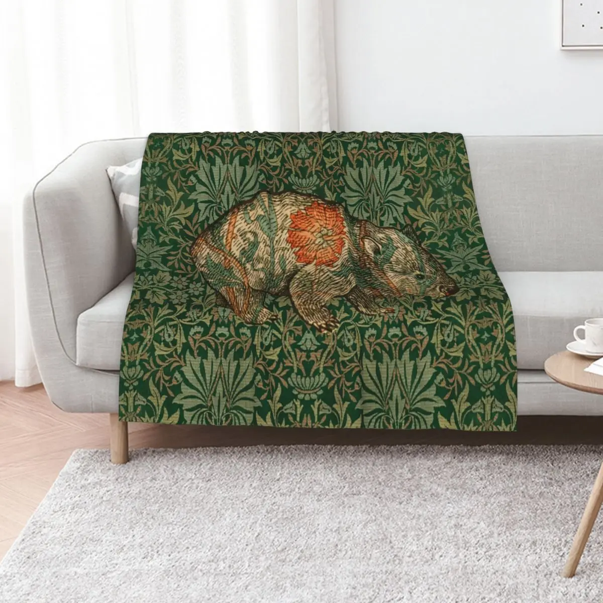 

Rossetti's Wombat in Green Flower Garden Throw Blanket Single Luxury Throw Giant Sofa Blankets For Bed Blankets