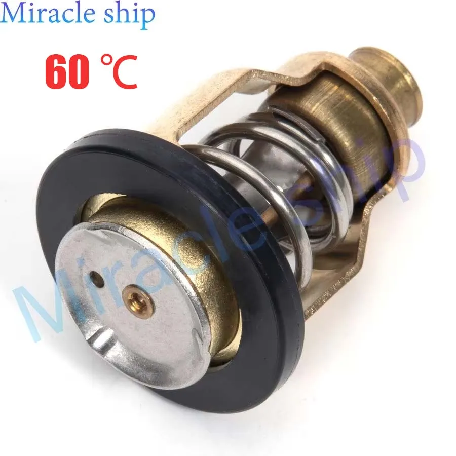 67F-12411 67F-12411-01 Thermostat 60℃ 140℉ For Yamaha 75 80 90 100 150 200 225 250 HP 4-Stroke Outboard Motor 6CB-12411-01