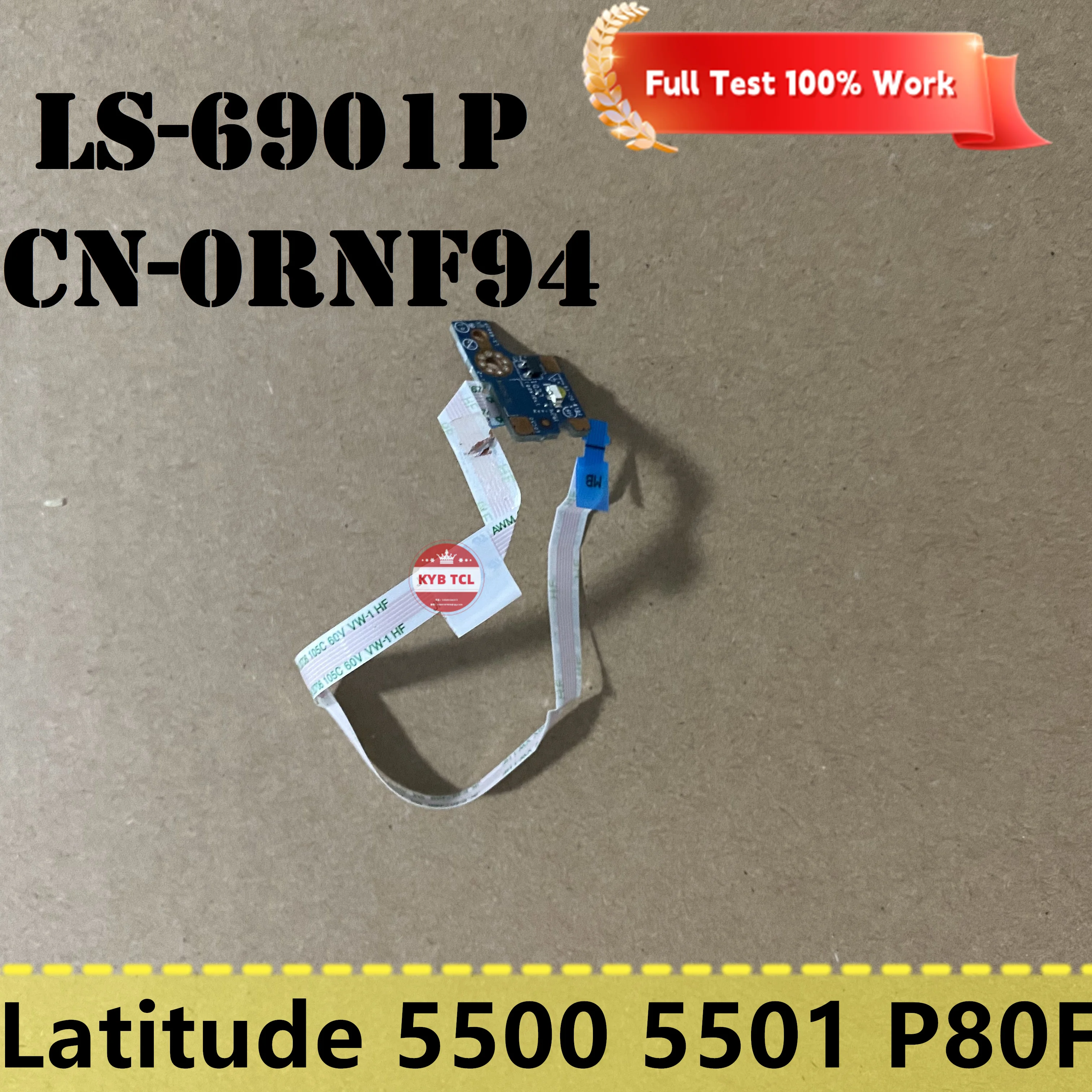Für Dell Latitude p80f LED-Status anzeiger platine oder Kabel oder Steckplatz SIM-Kartens itz staub dichter Stecker LS-G901P 0 rnf94 rnf94