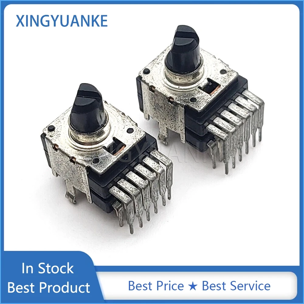 1Pcs RK12 142 Type Vertical C50K With Step Power Amplifier Volume Potentiometer C503 12-Pin Half Shaft Length 10MMF