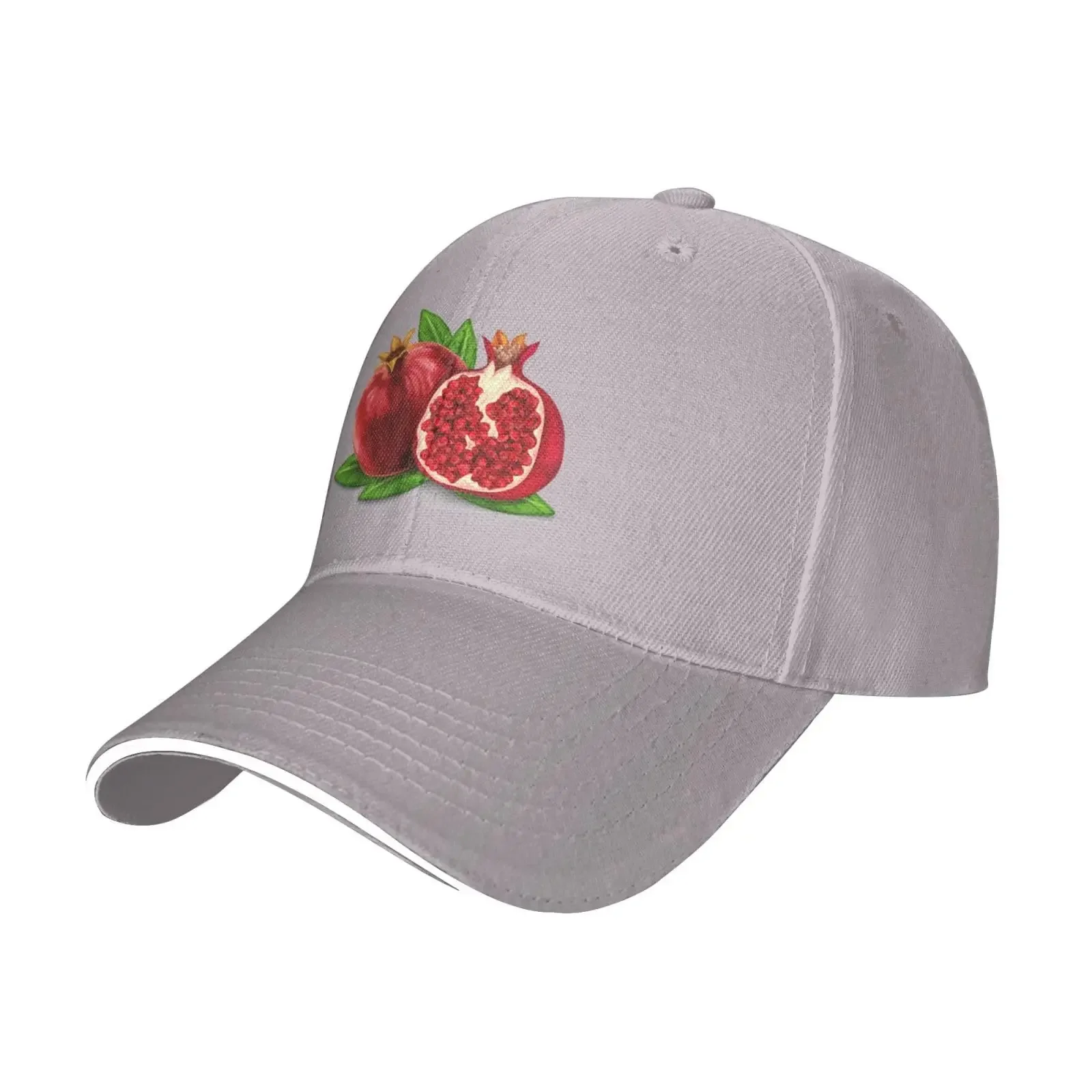 Pomegranate Trucker Baseball Cap for Men Women Sandwich Duck Tongue Hat Spring Summer Unisex Fashion Sports Outdoor Travel Daily