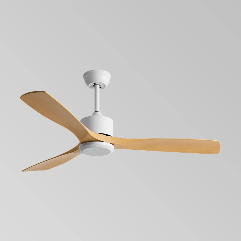 52 Plastic Ceiling Fan Copper Wire Motor with Light Emitting Diode Light and Remote Switch ABS Fan Light
