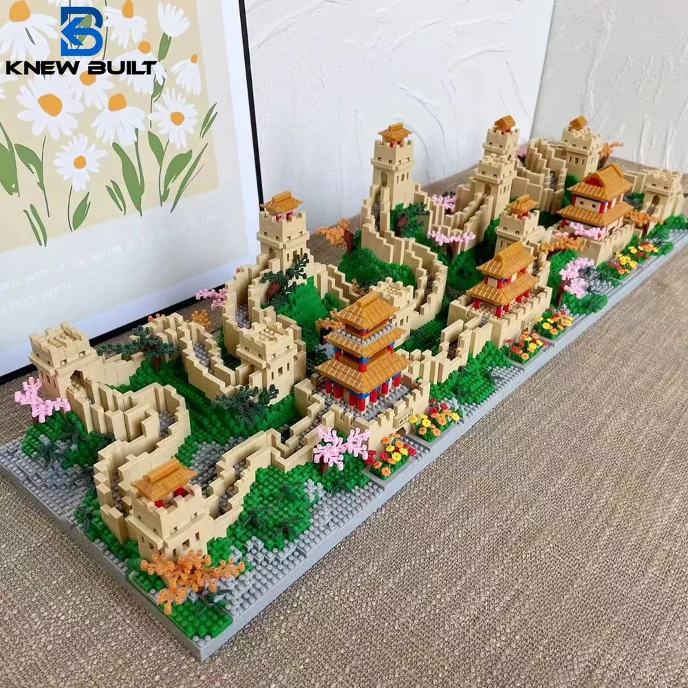 Great Wall Modell Micro Mini Blocks Spielzeug – Explore Majestic Chinese Architecture, Chinesische Kultur lernen, praktisches Montage-Puzzlespielzeug