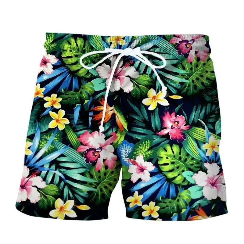 

Cartoon beach pants mens summer loose casual 3D printed sports shorts