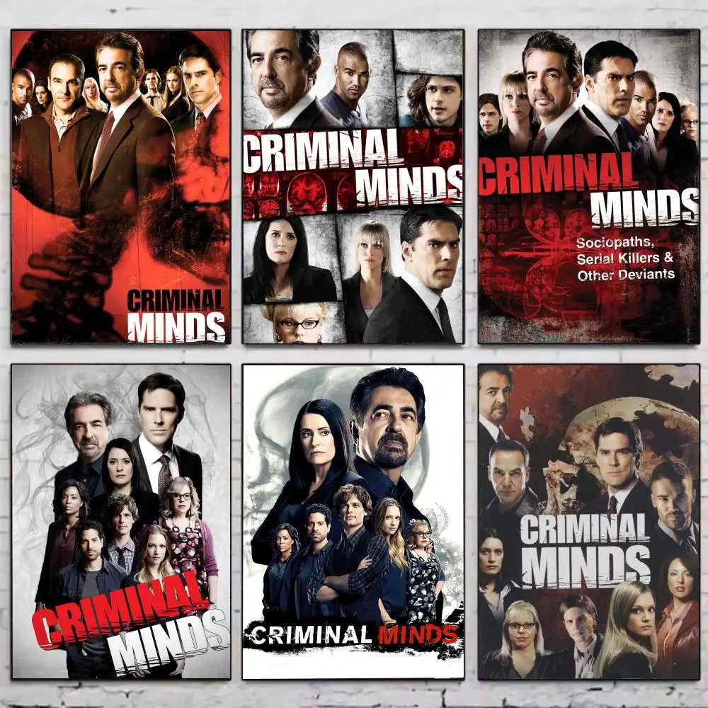 Criminal Minds Horror Poster HD Waterproof Self-Adhesive Wall Sticker For Room Decor, Premium Print Gift