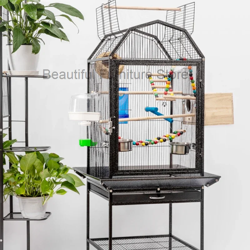 Budgie Pigeon Bird Cages Parrot Stand Large Luxury Feeder Bird Cages Canary Outdoor Jaulas Para Pajaros Pet Products YY50BC