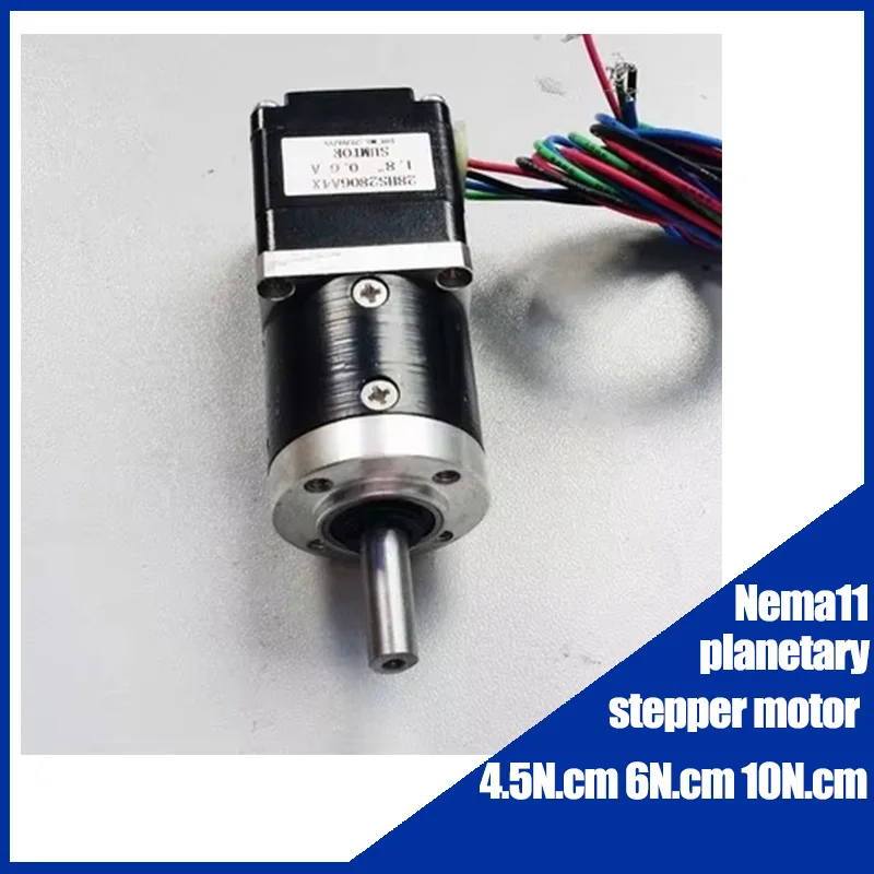 행성 Nema11 스텝퍼 모터, 속도 비율 3.71:1, 5.18:1, 14:1 19:1 27:1, 51:1, 100:1, 4.5N.cm, 6N.cm, 10N.cm