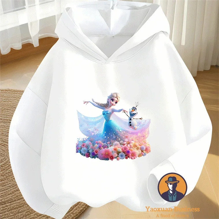 نمط جديد ديزني إلسا ليتل بويز كيدز هوديي لطيف مطبوعة الكرتون الدافئة يندبروف الخريف الشتاء الموضة #3