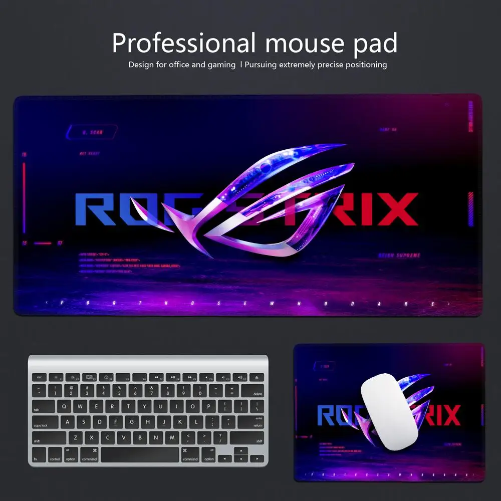 Asus Rog Mause Pad Anime Mouse Mats Gaming Computer Desk Mat Mouse Carpet Pc Accessories Gamer Mouse Pad Speed Rubber Mat