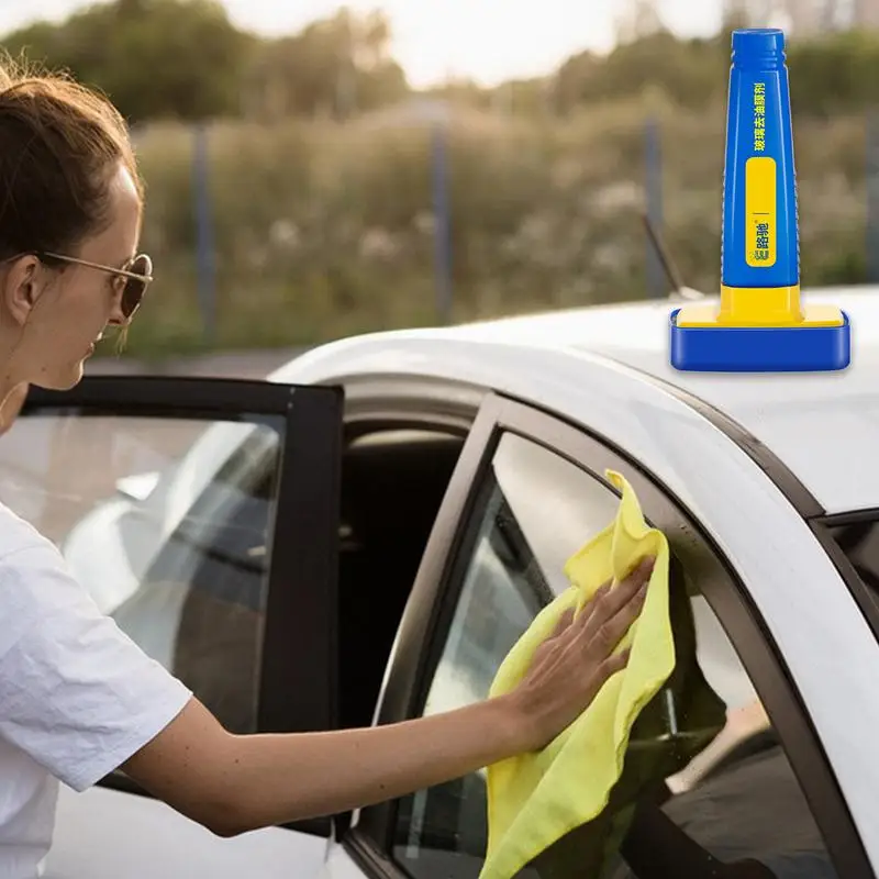 Agente à prova de chuva para vidro de carro, removedor de água para para-brisas, repelente de água para vidro de carro, agente à prova de chuva, limpador de vidro de janela, mancha de óleo