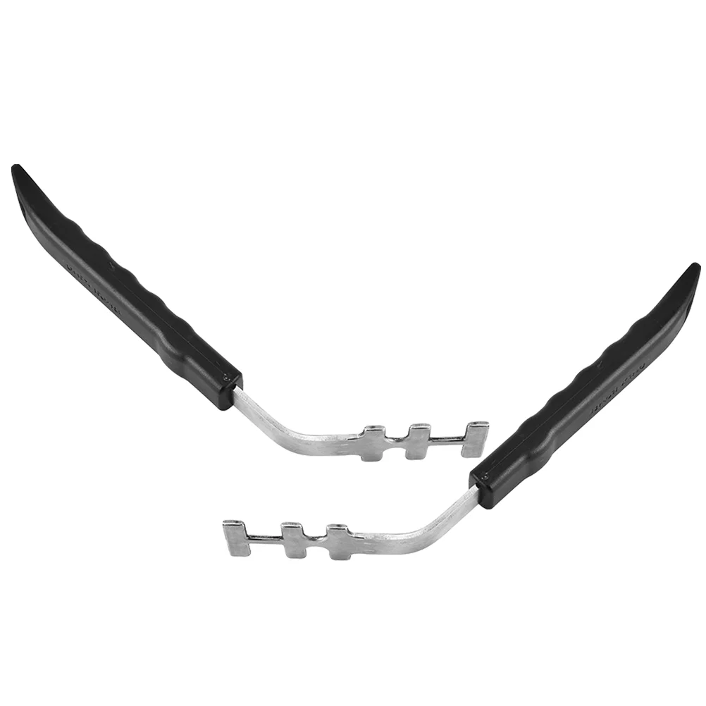 2 Pcs Steel Oven Net Handle Heat Resistant Grill Tool Rack Gripper Clamp Grill Grate Lifter for Kitchen Barware