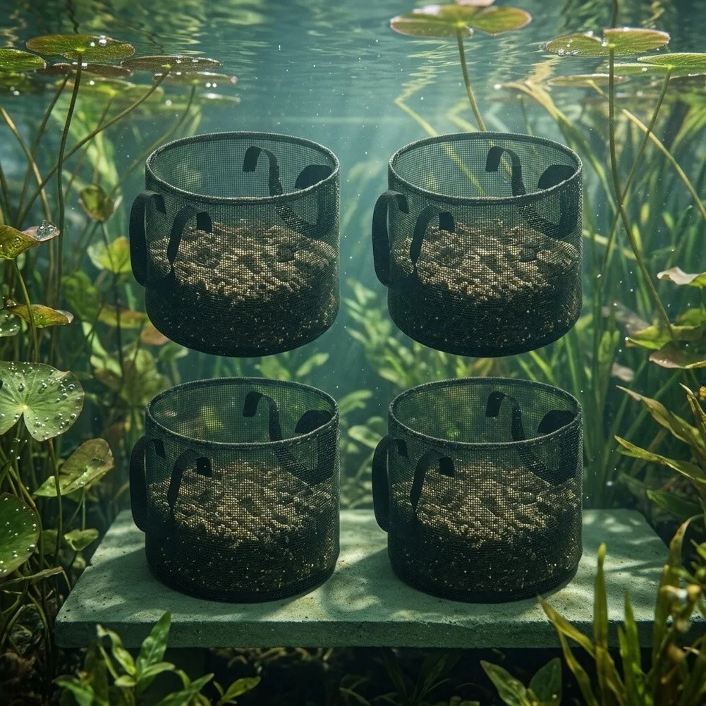 Reusable Pond Containers Aquatic Planting Bags For Aquatic Plant Growing Thick Mesh PVC Material Optimal Water Flow Design