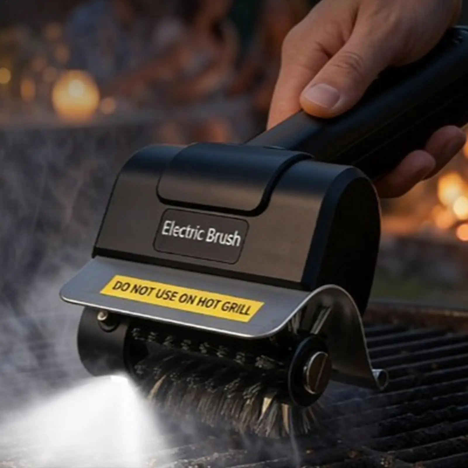 USB Rechargeable Electric Barbecue Brush Wire Bristles High Torque Automatic Grill Brush for Home Kitchen Outdoor Barbecue