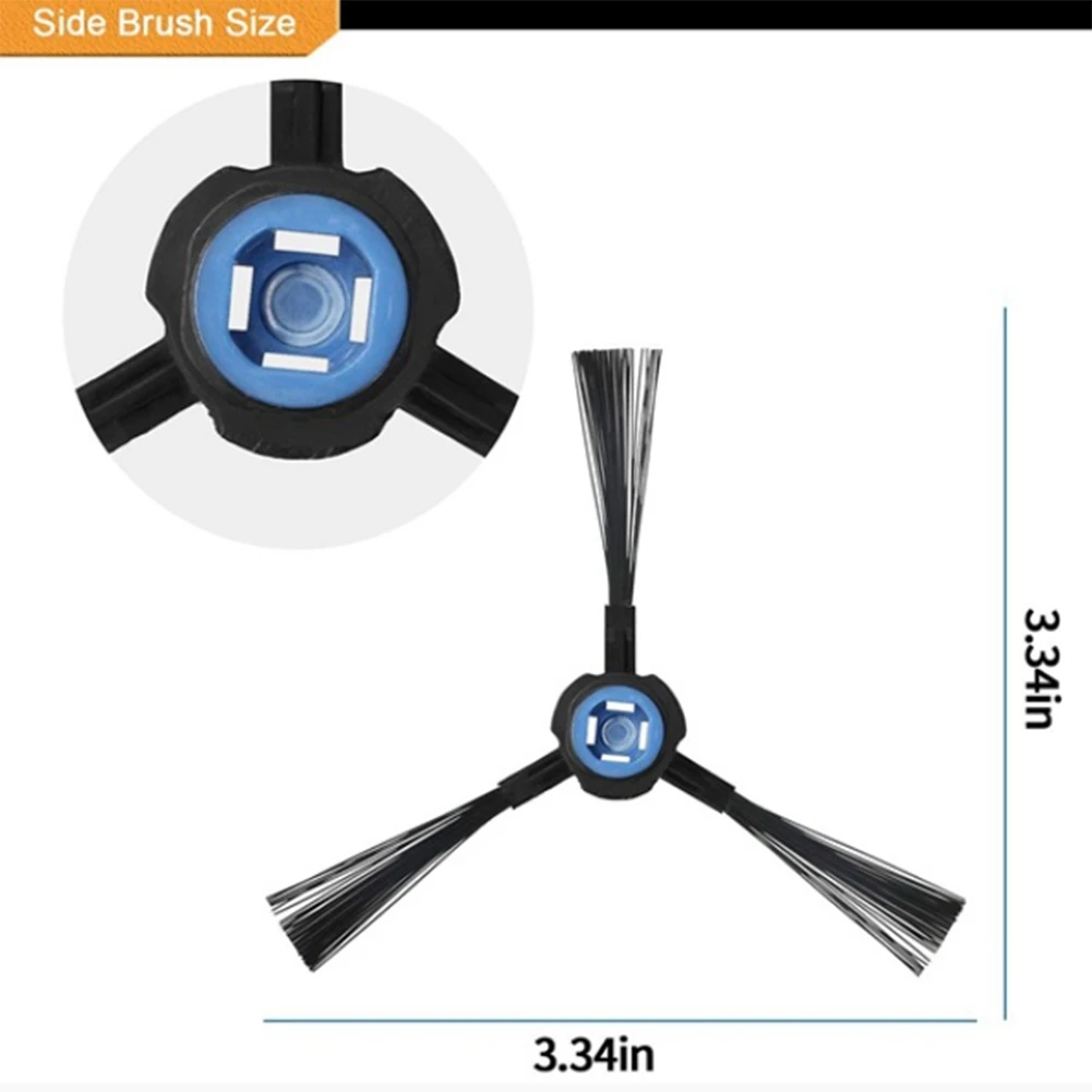فرشاة جانبية للمكنسة الكهربائية الروبوتية، لملحقات أجزاء المكنسة الكهربائية الروبوتية ILIFE V8 V8S X750 A7 X800 X785 V80 (6 قطع)