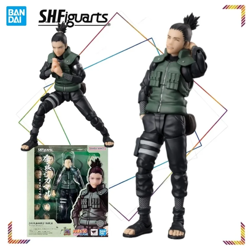 

BANDAI S.H.Figuarts Shikamaru Nara Action Figures Naruto Shippuden Anime Collection Model Gift Toy For Fans
